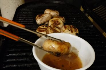 TweetyVTV  mushroom dip with Italian dressing grill.