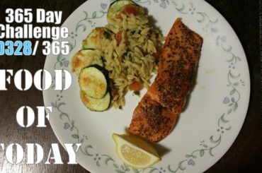 365 Challenge (328/365) Food of Today| Hello Fresh Italian Salmon With Baked Orzo