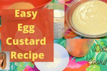 Easy Custard Cream Recipe with Egg Yolks - Diet Cooking - Italian Recipes