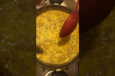 Risotto con Salsiccia e zucca   (Italian food)