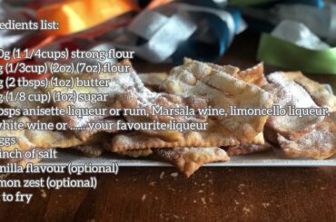 Frappe -Italian carnival fritters- | Italian cooking mama