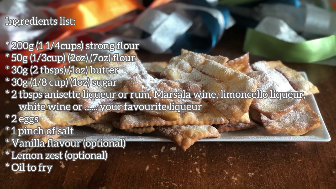 Frappe -Italian carnival fritters- | Italian cooking mama Frappe -Italian carnival fritters- | Italian cooking mama