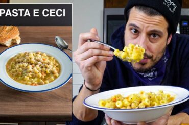 this PASTA with CHICKPEAS is the perfect ITALIAN COMFORT FOOD