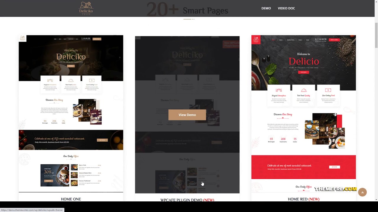 Deliciko – Restaurant WordPress Theme reservation coffee shop Website Builder Deliciko - Restaurant WordPress Theme reservation coffee shop Website Builder