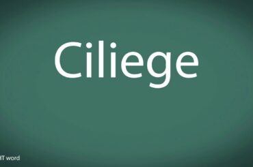How to pronounce Ciliege [Italian food]
