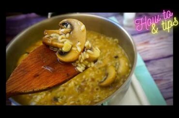 How To Cook Perfect Risotto with mushrooms and wine