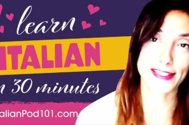 All Romantic Expressions You Need in Italian! Learn Italian in 30 Minutes!