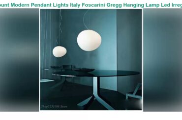 Modern Pendant Lights Italy Foscarini Gregg Hanging Lamp Led Irregular Glass Hanging Lamp Dining Ro