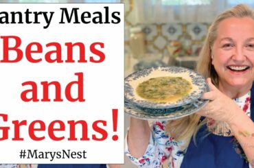 How to Make Beans and Greens Soup - Italian Minestra - White Bean Soup Recipe