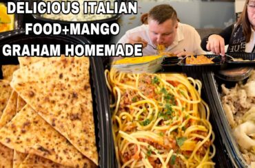 DELICIOUS ITALIAN FOOD+MY HOMEMADE MANGO GRAHAM MUKBANG