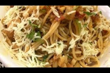 Garlic pasta-Easy pasta recipe-Italian pasta recipe-