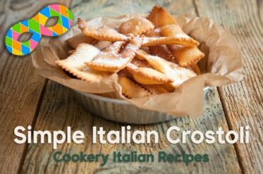 ASMR Simple And Easy Italian Crostoli Recipes | Ricetta Semplice Per I Crostoli Italiani