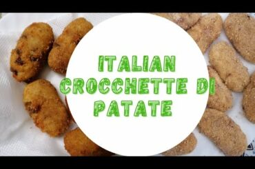 potato crunch recipe | Italian Crocchette di patate