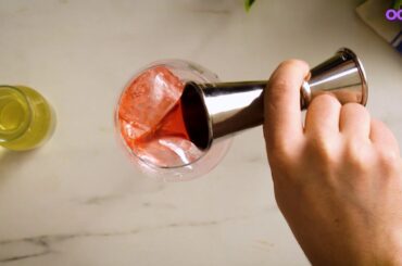 Making the Classic Italian Spritz in the comfort of your own home.