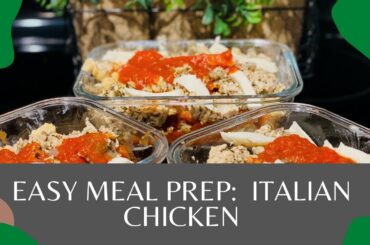 Easy Meal Prep Italian Ground Chicken