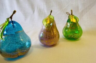 Murano Blown Glass 3"" Pear - Made in Italy - My Italian Decor