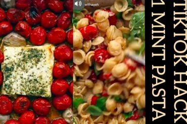 TIKTOK HACK2021/ 1 MINT PASTA FETA  ITALIAN RECIPE