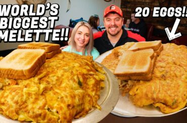 Massive 20-Egg Breakfast Omelette Challenge!!