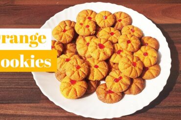 Homemade Orange Cookies Easy Recipe | Eggless Italian Orange Cookies