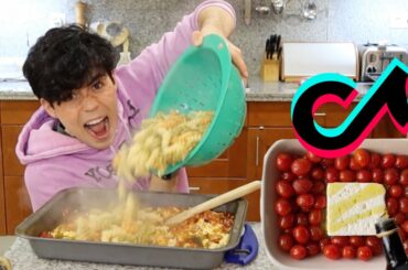 making tiktok's VIRAL PASTA (very yummy)