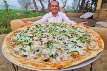 Giant Pizza Recipe | Biggest Pizza | How to Make Largest Pizza | Mubashir Saddique | Village Food