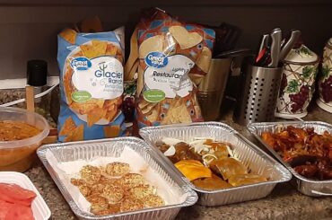 WHATS FOR DINNER~SUPER BOWL ~WINGS  DEVIL EGGS ITALIAN SAUSAGES~ STRAWBERRY RICE KRISPY ICECREAM