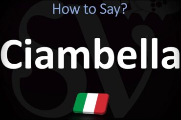 How to Pronounce Ciambella? (CORRECTLY) | Italian Food Pronunciation Guide