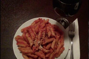 ASMR Cheese, Chilli Flakes on Pasta and Sauce with Glass of Wine February 12, 2021