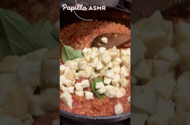 #Shorts - ASMR Cooking Italian Food - Tomato Risotto (Whispered, Lo-fi)