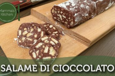 SALAME DI CIOCCOLATO - CHOCOLATE SALAMI  NO EGGS- Original Italian recipe (2,30min)