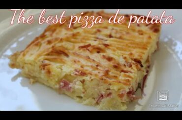 PIZZA DE PATATA QUICK AND EASY WAY/ ITALIAN DISH /potato recipe