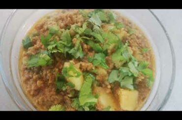 keema aloo matar salan recipe by Indian mom in Italy
