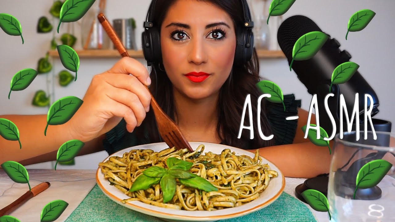 AC – ASMR | YUMMY AND FRESH PASTA WITH PESTO MOST POPULAR FOOD | NO TALKING | ITALIAN FOOD AC - ASMR | YUMMY AND FRESH PASTA WITH PESTO MOST POPULAR FOOD | NO TALKING | ITALIAN FOOD