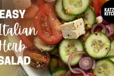 EASY Italian Salad Recipe | Vegetarian Salad Recipe | Healthy Eating | Quick and Easy | #salad