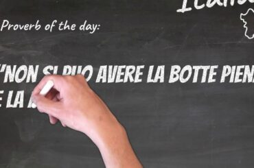 You can save your wine... - Italian Proverbs