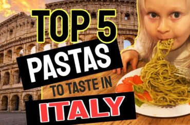 Don't leave Italy without Trying this 5 Pastas | Life in Italy.  Italian Food.  Pasta Recipe. TOP 5
