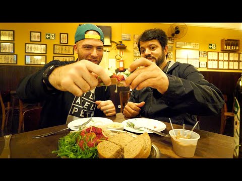 Traditional BRAZILIAN UKRAINIAN Food!! Eating RAW BEEF & Monster Croqueta | Curitiba, Brazil Traditional BRAZILIAN UKRAINIAN Food!! Eating RAW BEEF & Monster Croqueta | Curitiba, Brazil