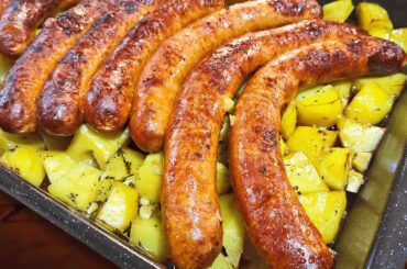 Cooking Italian sausage and potatoes (baked Italian sausage links recipe)