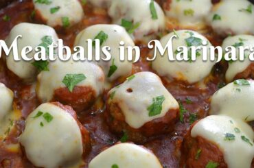 HOMEMADE MEATBALLS IN MARINARA SAUCE: Delicious Recipe Using Italian Sausage and Fresh Herbs