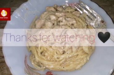 one pot speghetti ( white sauce speghetti) recipe by food tarkaa!.