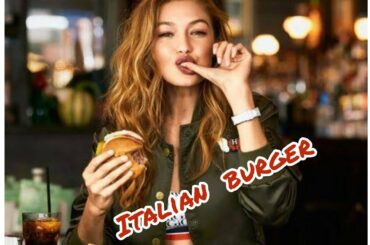 #Gigi Hadid #ITALIAN BURGER famous FOOD Very good #shorts