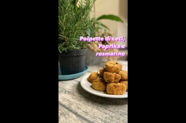 Chickpeas paprika gluten free meatballs 30 seconds recipe cooking with GoPro #ceci #polpette #shorts