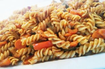 Indian style vegetable pasta recipe | by Indian mom in Italy