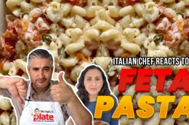 Italian Chef Reacts to Viral BAKED FETA CHEESE PASTA from TikTok