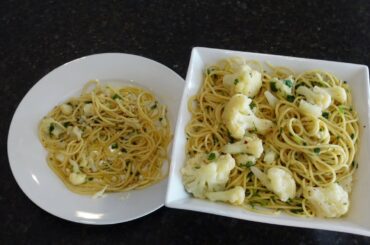 Cauliflower and Pasta - Italian Vegan recipe - one of a kind recipe with health benefits!
