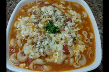 Cheesy Tomato Soup with Pasta | Tomato pasta soup | Delicious one pot Italian meal |