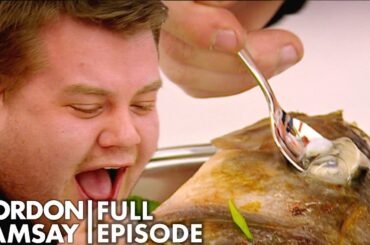 Gordon Ramsay Gets James Corden To Eat A Fish's Eye | The F Word FULL EPISODE