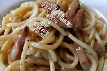 CARBONARA SPAGHETTI SPAGHETTI ALLA CARBONARA