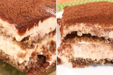 Authentic Italian Espresso Tiramisu Cake Recipe | No Bake No Egg Tiramisu | Best Homemade Tiramisu