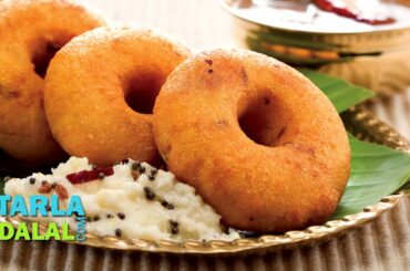Medu Vada, South Indian Medu Vada Recipe  by Tarla Dalal